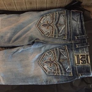 Men’s Rock Revival Jeans Straight size 33